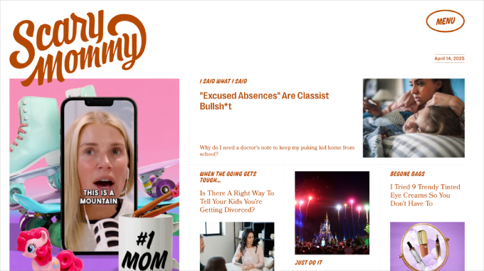scary-mommy-homepage Scary Mommy homepage