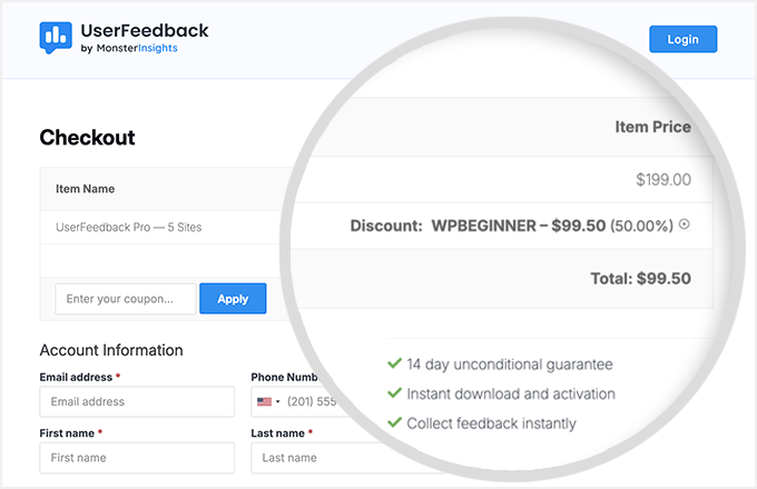 UserFeedback coupon code UserFeedback coupon code